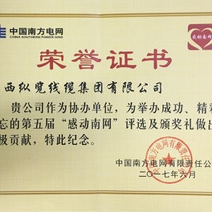 第五屆感動南網積極貢獻獎